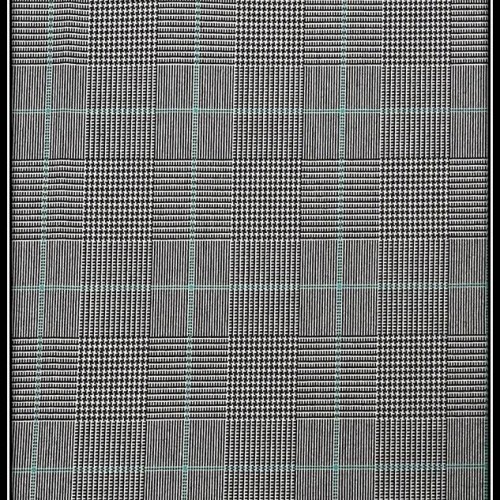 Tissu Prince of wales  vert