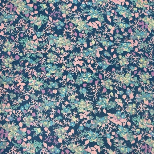 Tissu Printed cotton  555010 1bleu