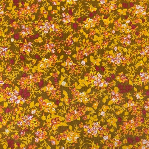 Tissu Printed cotton  555010 4jaune