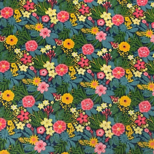Tissu Printed cotton  555014 1vert