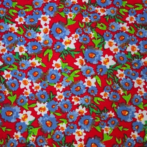 Tissu Printed cotton  667955 4rouge