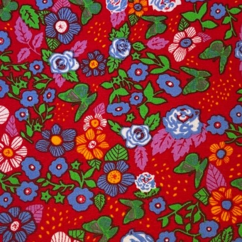 Tissu Cotons imprimés 668236 4rouge