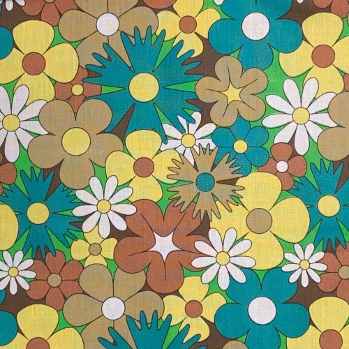 Tissu Cotons imprimés 655008 emarron