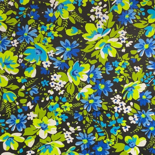 Tissu Cotons imprimés 655010 bbleu