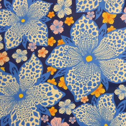 Tissu Cotons imprimés 655013 ableu