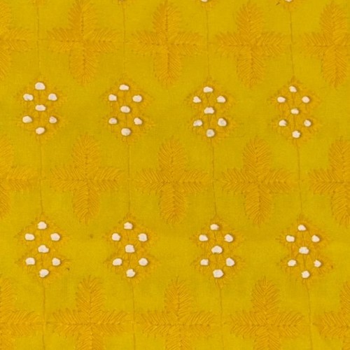 Tissu Broderie couleur 44677 jaune