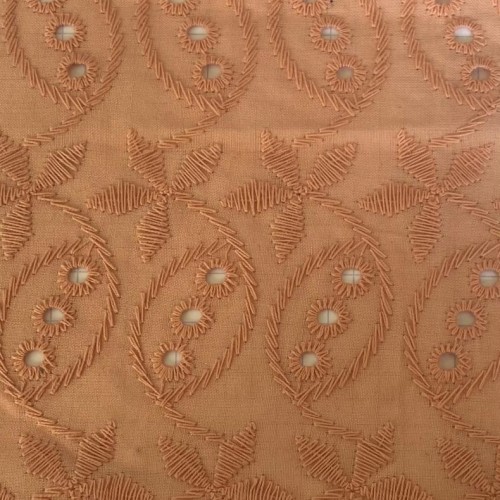 Tissu Color embroidery 44678 nude