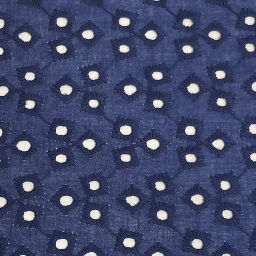Tissu Broderie couleur 44680 marine