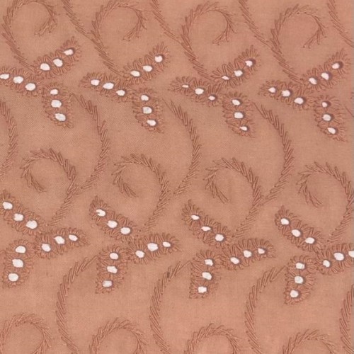 Tissu Broderie couleur 44684 nude