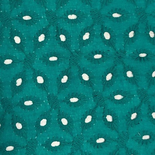 Tissu Broderie couleur 788 vert