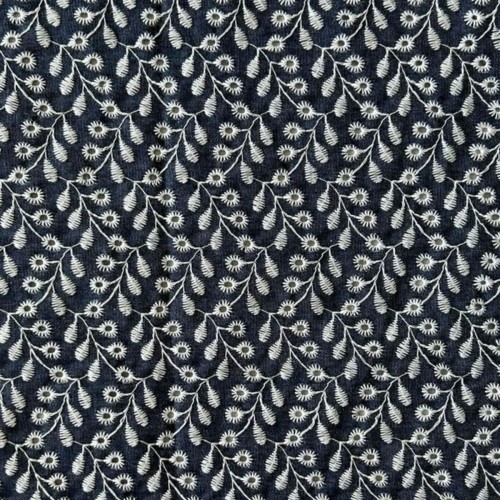 Tissu Broderie Denim 15009 