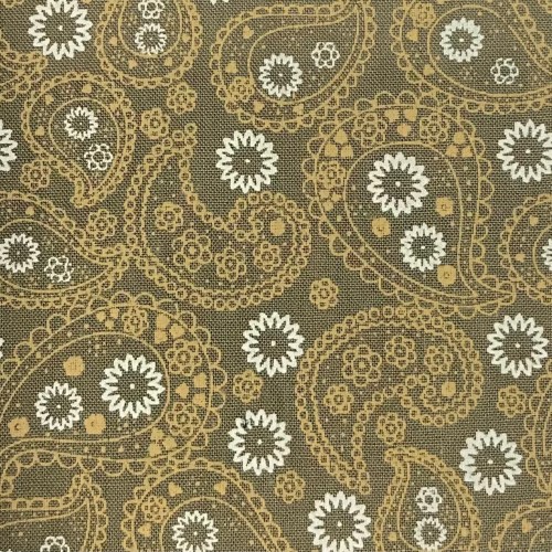 Tissu Popeline imprimé 650060 abeige