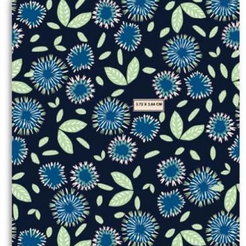 Tissu Popeline imprimé 652637 bleu