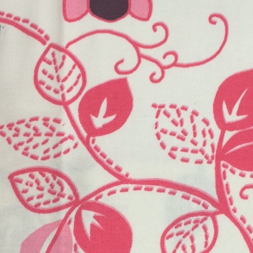 Tissu Printed satin 40346 24rose