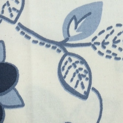 Tissu Printed satin 40346 26bleu
