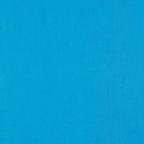 Tissu Popeline unie  turquoise