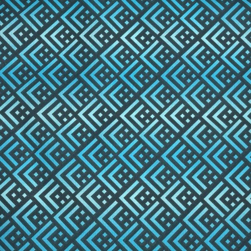 Tissu Geometric coordinates 61693 6bleu