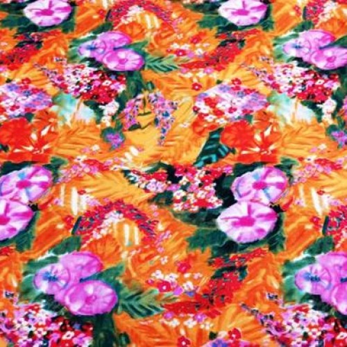 Tissu Polyester Digital  1007 2orange