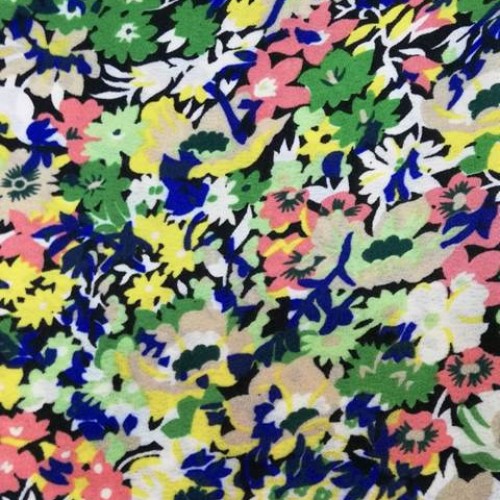 Tissu Polyester Digital  6 3vert
