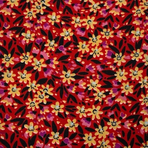 Tissu Crepe polyester 101 drouge