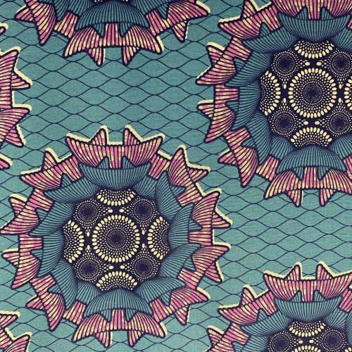 Tissu Imprimés coton 150 666001 bleu