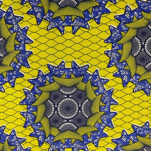 Tissu Printed cotton 150 666001 jaune