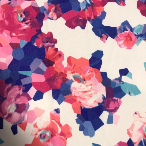 Tissu Printed crepe zoe 436187