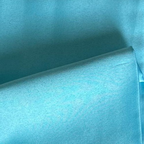 Tissu Satin polyester  7bleu