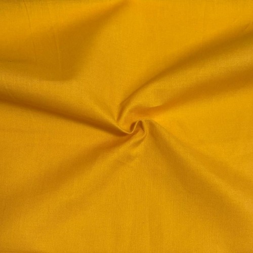 Tissu Plain cotton 140 cms  moutarde
