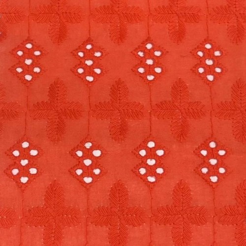Tissu Broderie couleur 44677 orange