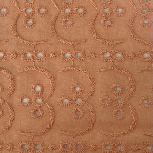 Tissu Color embroidery 45277 nude