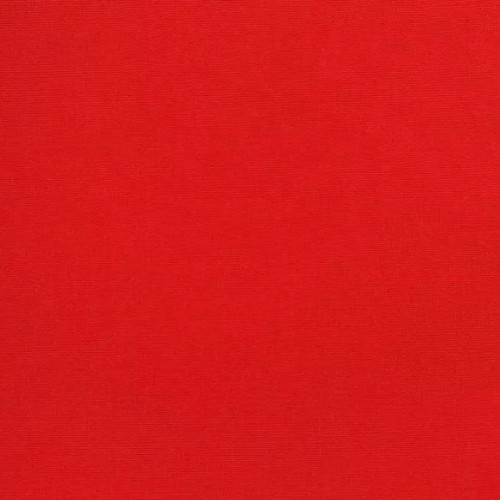 Tissu Popeline unie  rouge