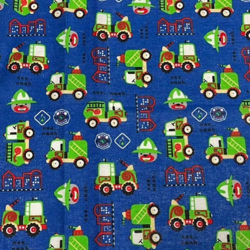 Tissu Cotons enfants 649914 bleu