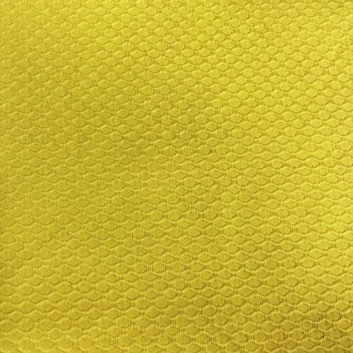 Tissu Nid d'abeille uni  jaune